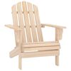 vidaXL Καρέκλα Κήπου Adirondack με Υποπόδιο & Τραπέζι από Ξύλο Ελάτης