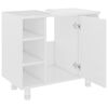 vidaXL Ντουλάπι Νιπτήρα Γυαλιστερό Λευκό 60x32x53,5 εκ. Επεξ. Ξύλο