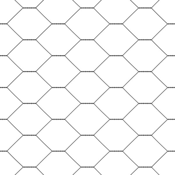 Φράχτης Hexagon της vidaXL Γκρι 1.2x50 μ Χάλυβας