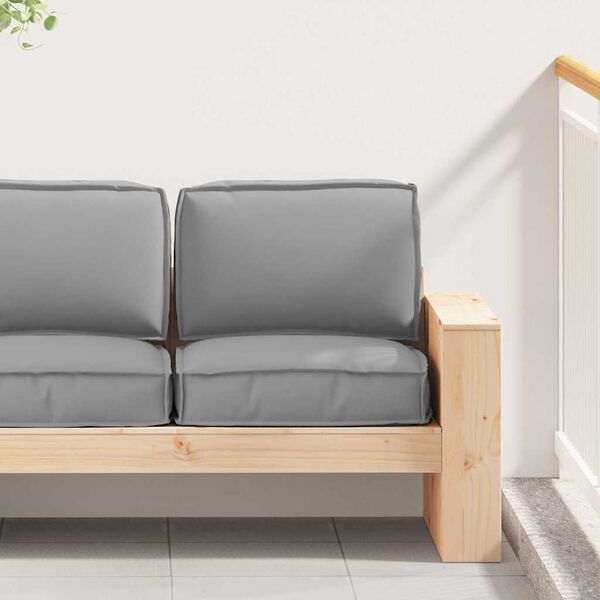 vidaXL Σετ Μαξιλαριών Πάγου 2 pcs Γκρι 60 x 60 x 12 cm Ύφασμα Oxford