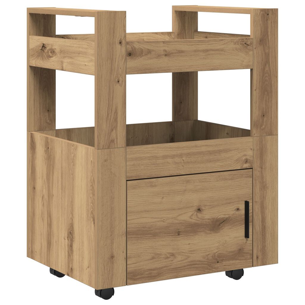 vidaXL Τροχήλατη Κουζίνα Artisan Oak 60x45x80 εκ Επεξεργασμένο Ξύλο