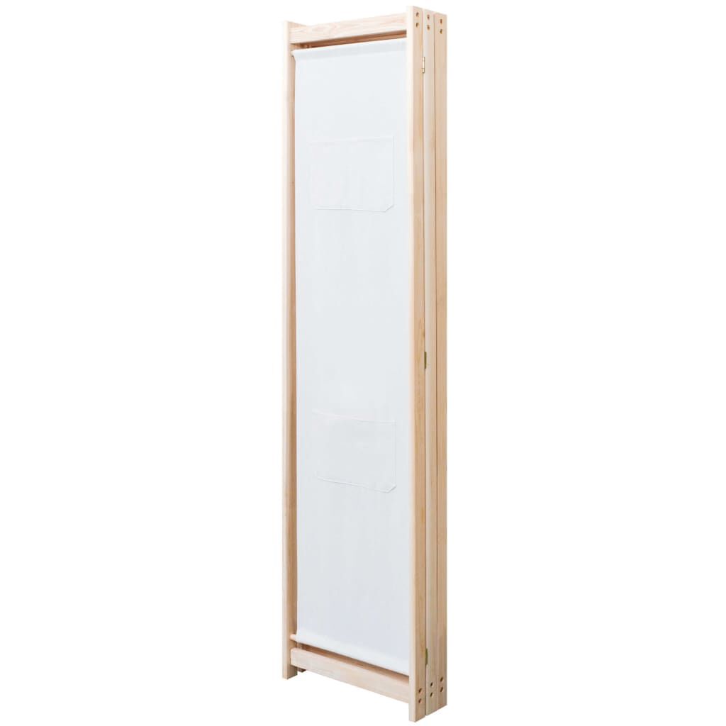 vidaXL Διαχωριστικό Δωματίου με 3 Πάνελ Κρεμ 120x170x4 εκ. Υφασμάτινο