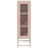 vidaXL Highboard &Rho;&omicron;&zeta; 36x39x123 cm &Alpha;&tau;&sigma;ά&lambda;&iota; &psi;&upsilon;&chi;&rho;ή&sigmaf; έ&lambda;&alpha;&sigma;&eta;&sigmaf;