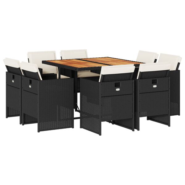 vidaXL &Sigma;&epsilon;&tau; &Tau;&rho;&alpha;&pi;&epsilon;&zeta;&alpha;&rho;ί&alpha;&sigmaf; &Kappa;ή&pi;&omicron;&upsilon; 9 &tau;&epsilon;&mu; &Mu;&alpha;ύ&rho;&omicron; &alpha;&pi;ό &Sigma;&upsilon;&nu;&theta;. &Rho;&alpha;&tau;ά&nu; &mu;&epsilon; &Mu;&alpha;&xi;&iota;&lambda;ά&rho;&iota;&alpha;