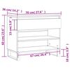 vidaXL Παπουτσοθήκη Καφέ Δρυς 70x36x60 εκ. από Επεξεργασμένο Ξύλο