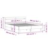 vidaXL Πλαίσιο Κρεβατιού με Κεφαλάρι Sonoma Δρυς 150x200εκ. Επεξ. Ξύλο
