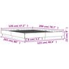vidaXL Πλαίσιο Κρεβατιού με LED Λευκό 120 x 200 εκ.