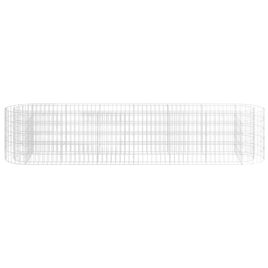vidaXL Συρματοκιβώτιο-Γλάστρα Υπερυψωμένη 260x50x50 εκ. Γαλβαν. Ατσάλι