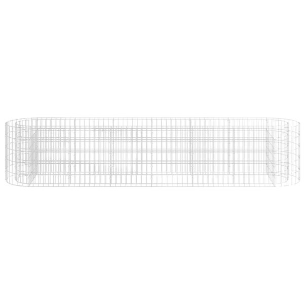 vidaXL Συρματοκιβώτιο-Γλάστρα Υπερυψωμένη 260x50x50 εκ. Γαλβαν. Ατσάλι