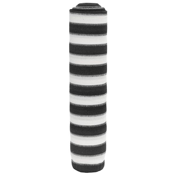 vidaXL Δίχτυ Σκίασης Ανθρακί/Λευκό 1,5x50 μ. από HDPE 150 γρ./μ²