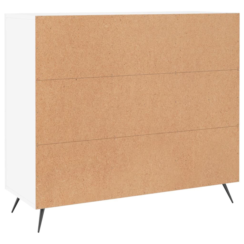 vidaXL Μπουφές Λευκός 90 x 34 x 80 εκ. από Επεξεργασμένο Ξύλο
