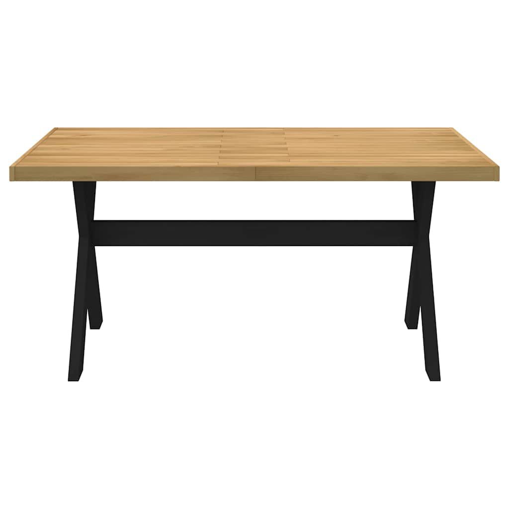 vidaXL Τραπεζαρία NOAIN με πόδια σχήματος X 160x90x75 cm