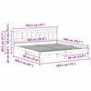 vidaXL Σκελετός Κρεβατιού Καφέ κεριού 180 x 200 cm Μασίφ ξύλο πεύκου