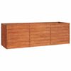 vidaXL Ζαρντινιέρα Σκουριασμένο 240x80x77 εκ. Ατσάλι Σκληρυθέν Αέρα