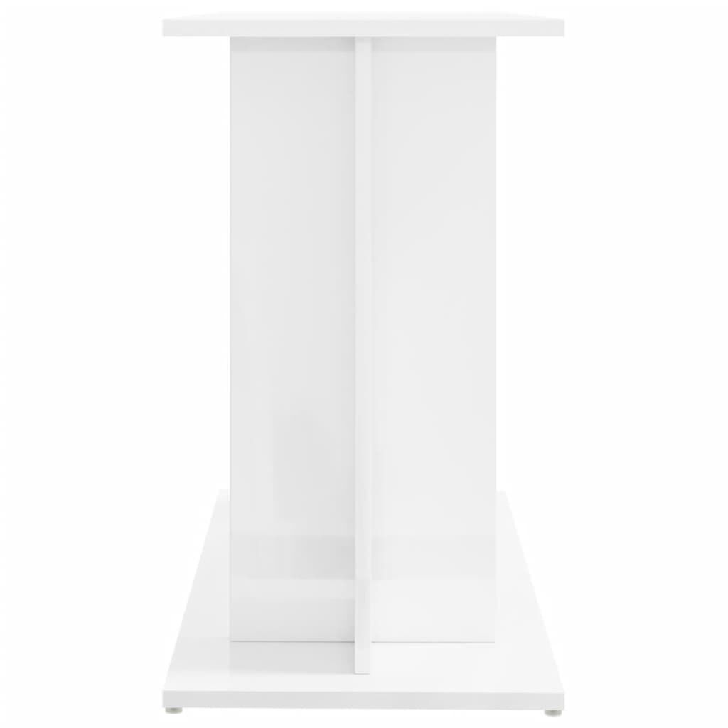 vidaXL Βάση Ενυδρείου Γυαλ. Λευκό 80x35x60 εκ. από Επεξεργασμένο Ξύλο