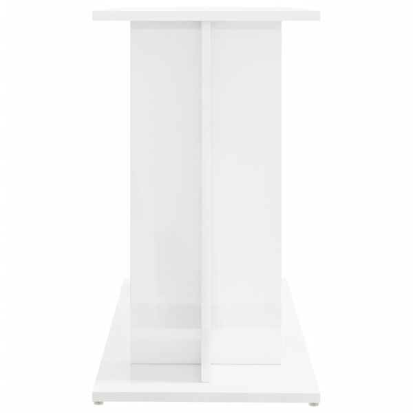 vidaXL Βάση Ενυδρείου Γυαλ. Λευκό 80x35x60 εκ. από Επεξεργασμένο Ξύλο