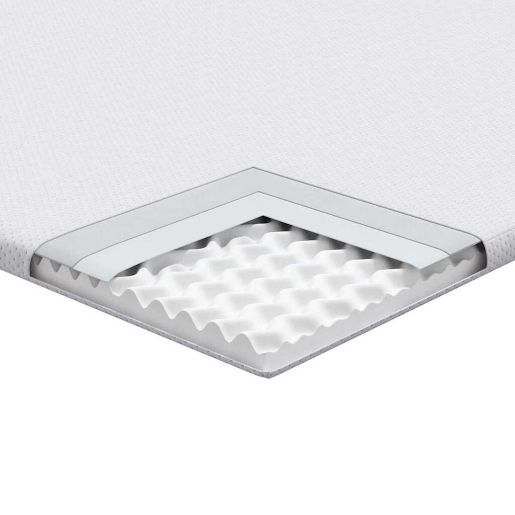 vidaXL Στρώματα Λευκό 70 x 200 cm 100% ύφασμα πολυεστέρα με τζακάρ