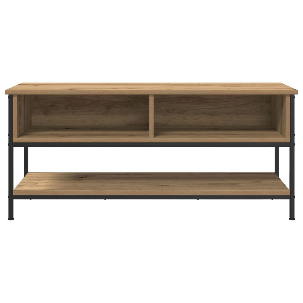 vidaXL Ντουλάπι τηλεόρασης Artisan Oak 100x35x45 εκ. Επεξεργασμένο ξύλο και μέταλλο