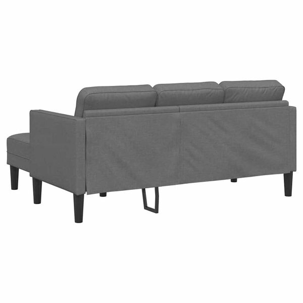 vidaXL Σετ Καναπέ Σκούρο Γκρι 173 x 131 x 67 εκ ύφασμα