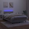 vidaXL &Kappa;&rho;&epsilon;&beta;ά&tau;&iota; Boxspring &mu;&epsilon; &Sigma;&tau;&rho;ώ&mu;&alpha; & LED &Alpha;&nu;.&Gamma;&kappa;&rho;&iota; 120x190&epsilon;&kappa;. &Beta;&epsilon;&lambda;&omicron;ύ&delta;&iota;&nu;&omicron;