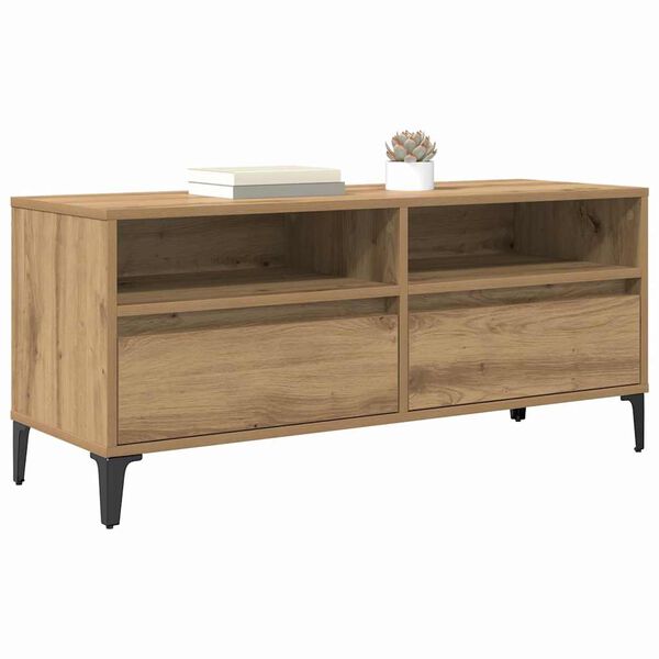 vidaXL &Nu;&tau;&omicron;&upsilon;&lambda;ά&pi;&iota; TV &mu;&epsilon; &sigma;&upsilon;&rho;&tau;ά&rho;&iota; Artisan Oak 100 x 34,5 x 44,5 &epsilon;&kappa;.