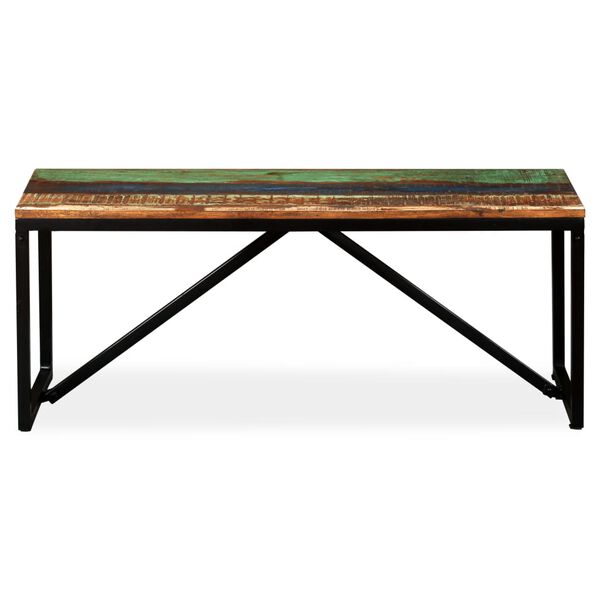 vidaXL Πάγκος 110 x 35 x 45 εκ. από Μασίφ Ανακυκλωμένο Ξύλο