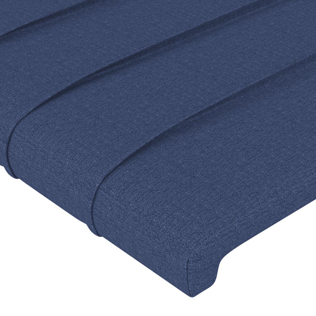 vidaXL Κρεβάτι Boxspring με Στρώμα Μπλε 160x200 εκ. Υφασμάτινο