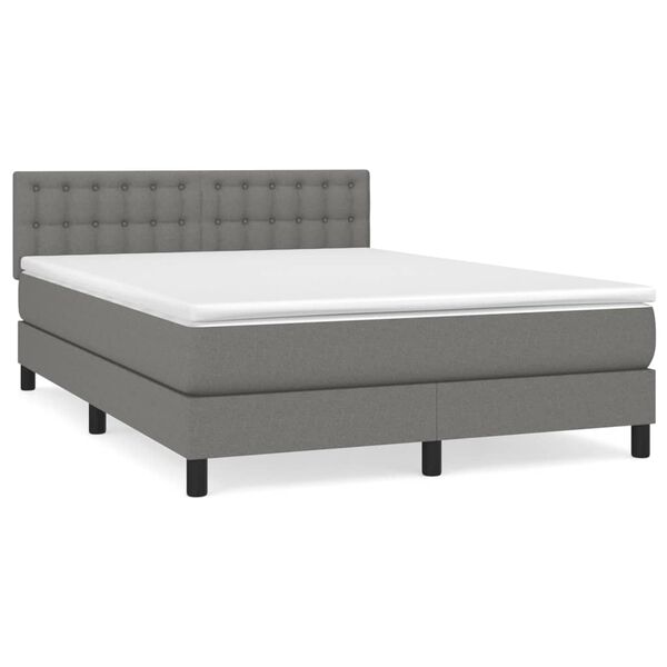 vidaXL &Kappa;&rho;&epsilon;&beta;ά&tau;&iota; Boxspring &mu;&epsilon; &Sigma;&tau;&rho;ώ&mu;&alpha; &Sigma;&kappa;&omicron;ύ&rho;&omicron; &Gamma;&kappa;&rho;&iota; 140x200 &epsilon;&kappa; &Upsilon;&phi;&alpha;&sigma;&mu;ά&tau;&iota;&nu;&omicron;