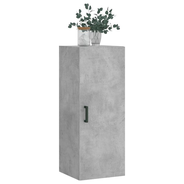 vidaXL Ντουλάπι Τοίχου Γκρι Σκυροδέματος 34,5 x 34 x 90 εκ.