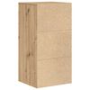 vidaXL Πλαϊνό γραφείο με συρτάρι artisan δρυς 38 x 34,5 x 75 εκ