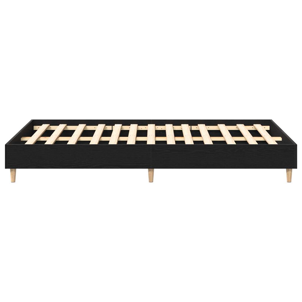 vidaXL Σκελετός Κρεβατιού Μαύρη δρυς 120 x 190 cm Επεξεργασμένο ξύλο