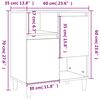 vidaXL Συρταριέρες 3 τεμ. Καφέ Δρυς 60x35x70 εκ. Επεξεργασμένο Ξύλο
