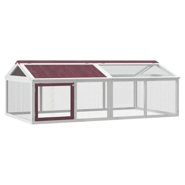 vidaXL Κουτί Περίφραξης Μόκα 200x112,5x74 εκ. από Μασίφ Ξύλο Πεύκου