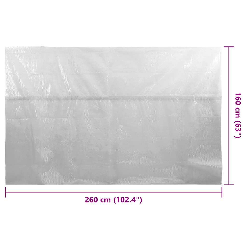 vidaXL Κάλυμμα Πισίνας Ηλιακό Γκρι 260x160 εκ. από Πολυαιθυλένιο