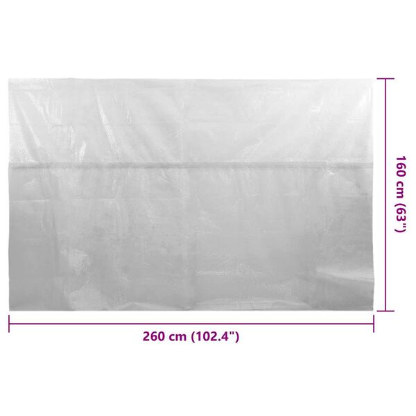 vidaXL Κάλυμμα Πισίνας Ηλιακό Γκρι 260x160 εκ. από Πολυαιθυλένιο