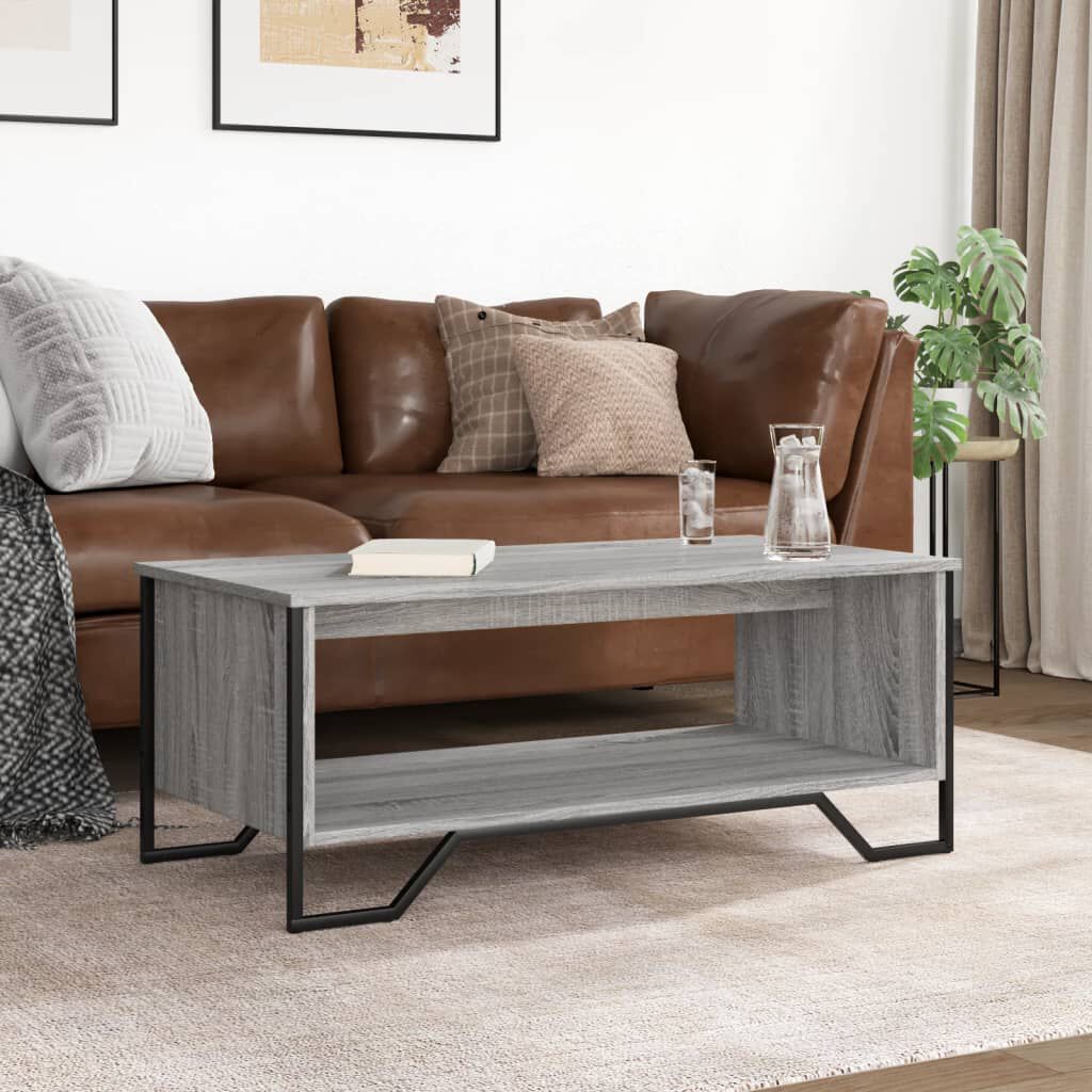vidaXL Τραπεζάκι Σαλονιού Γκρι Sonoma 100x51x40 εκ. Επεξεργασμένο Ξύλο