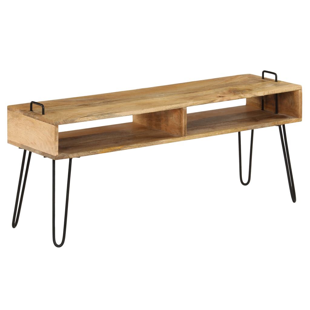 vidaXL Έπιπλο Τηλεόρασης 110 x 35 x 45 εκ. από Μασίφ Ξύλο Μάνγκο