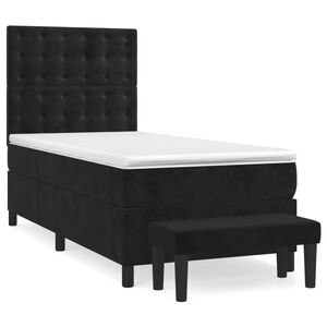 vidaXL &Kappa;&rho;&epsilon;&beta;ά&tau;&iota; Boxspring &mu;&epsilon; &Sigma;&tau;&rho;ώ&mu;&alpha; &Mu;&alpha;ύ&rho;&omicron; 80 x 200 &epsilon;&kappa;. &Beta;&epsilon;&lambda;&omicron;ύ&delta;&iota;&nu;&omicron;