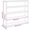 vidaXL Ξύλινη βιτρίνα συλλεκτών Καφέ 40 x 8.5 x 37 εκ. Κόντρα πλακέ