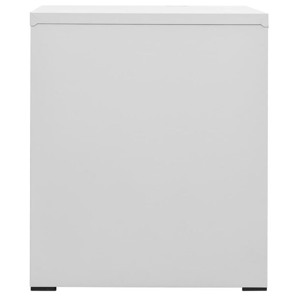 vidaXL Αρχειοθήκη Ανοιχτό Γκρι 46 x 62 x 72,5 εκ. από Ατσάλι