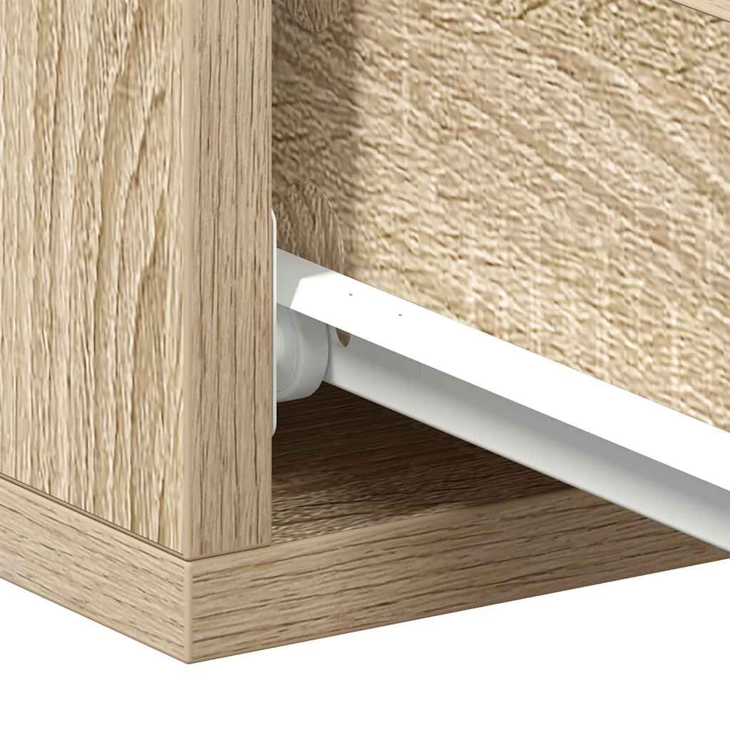 vidaXL Κομοδίνο Κρεμαστό Sonoma Δρυς 40x30x15 εκ. από Επεξ. Ξύλο