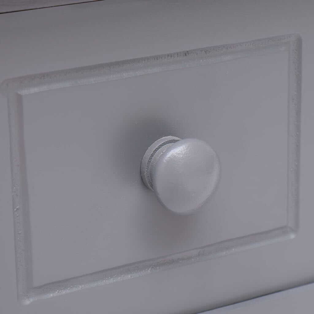 vidaXL Τραπέζι Βοηθητικό Γκρι 40 x 40 x 40 εκ. από Ξύλο Παυλώνιας