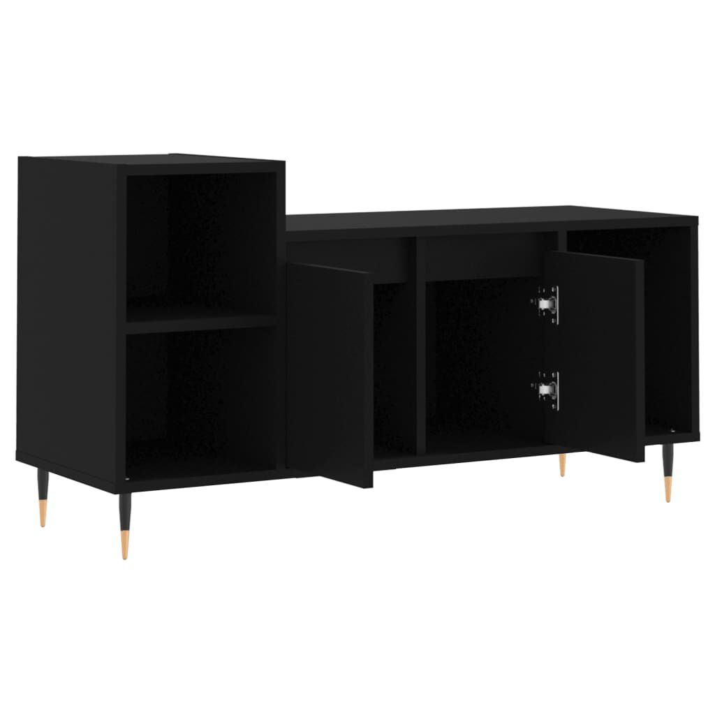 vidaXL Έπιπλο Τηλεόρασης Μαύρο 100x35x55 εκ. Επεξ. Επεξεργασμένο Ξύλο