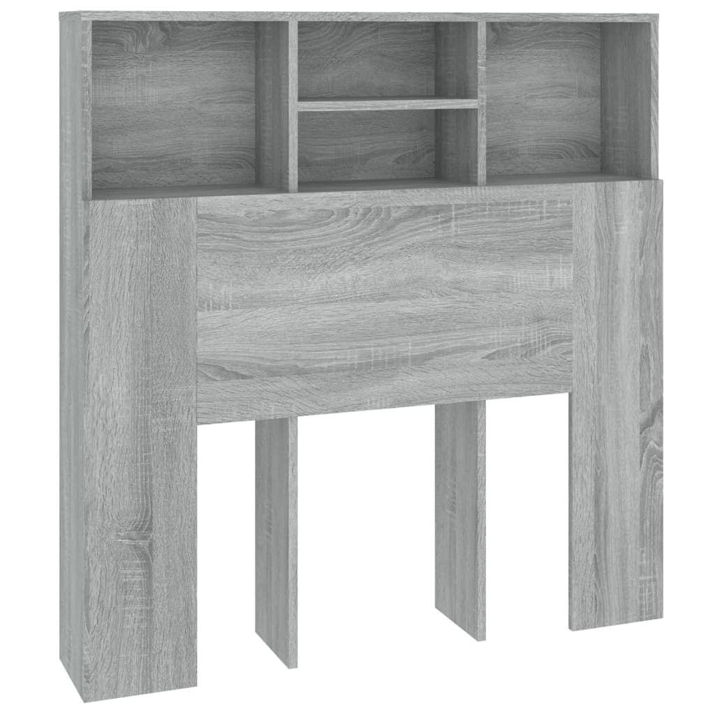 vidaXL Κεφαλάρι Με Αποθηκευτικό Χώρο Γκρι Sonoma 100x19x103,5 εκ.