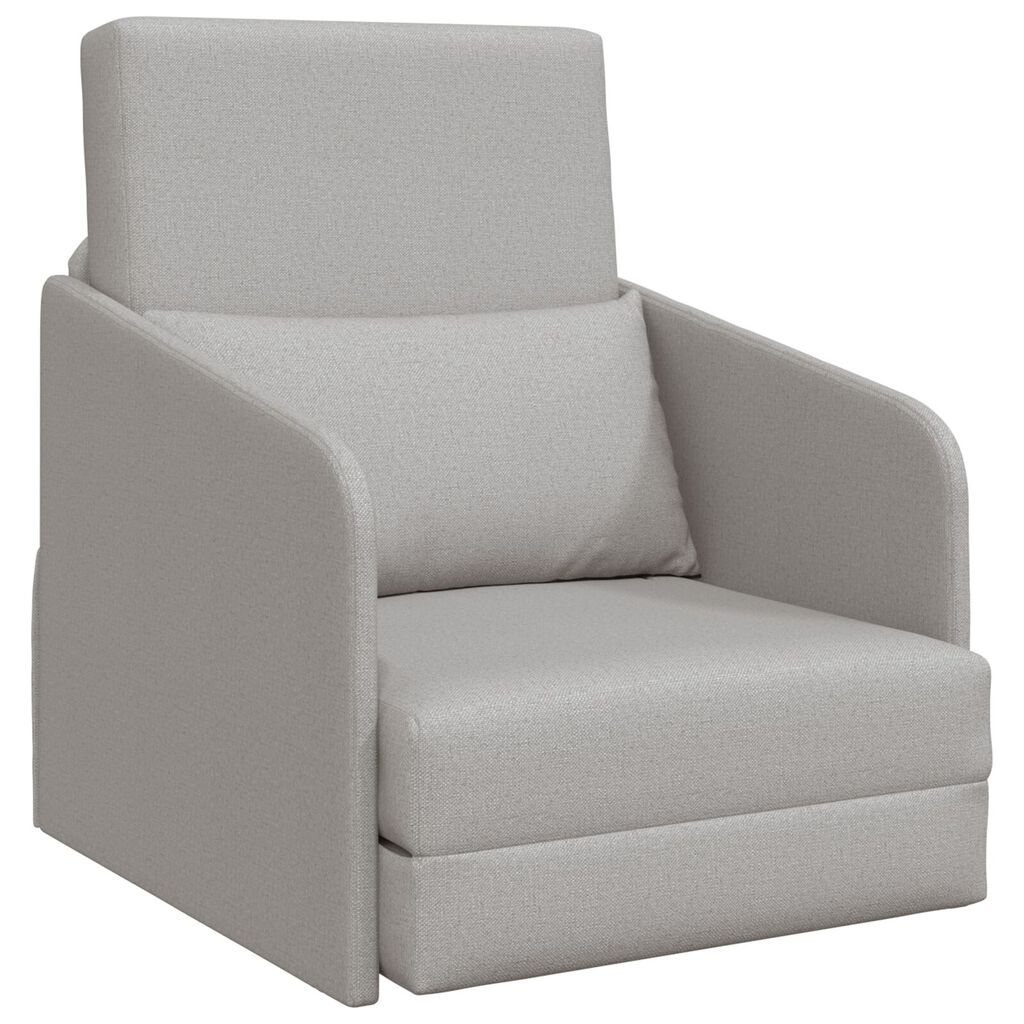 vidaXL Καναπές Κρεβάτι 2-σε-1 Συννέφο Γκρι 65x80x83 εκ. Υφάσματος