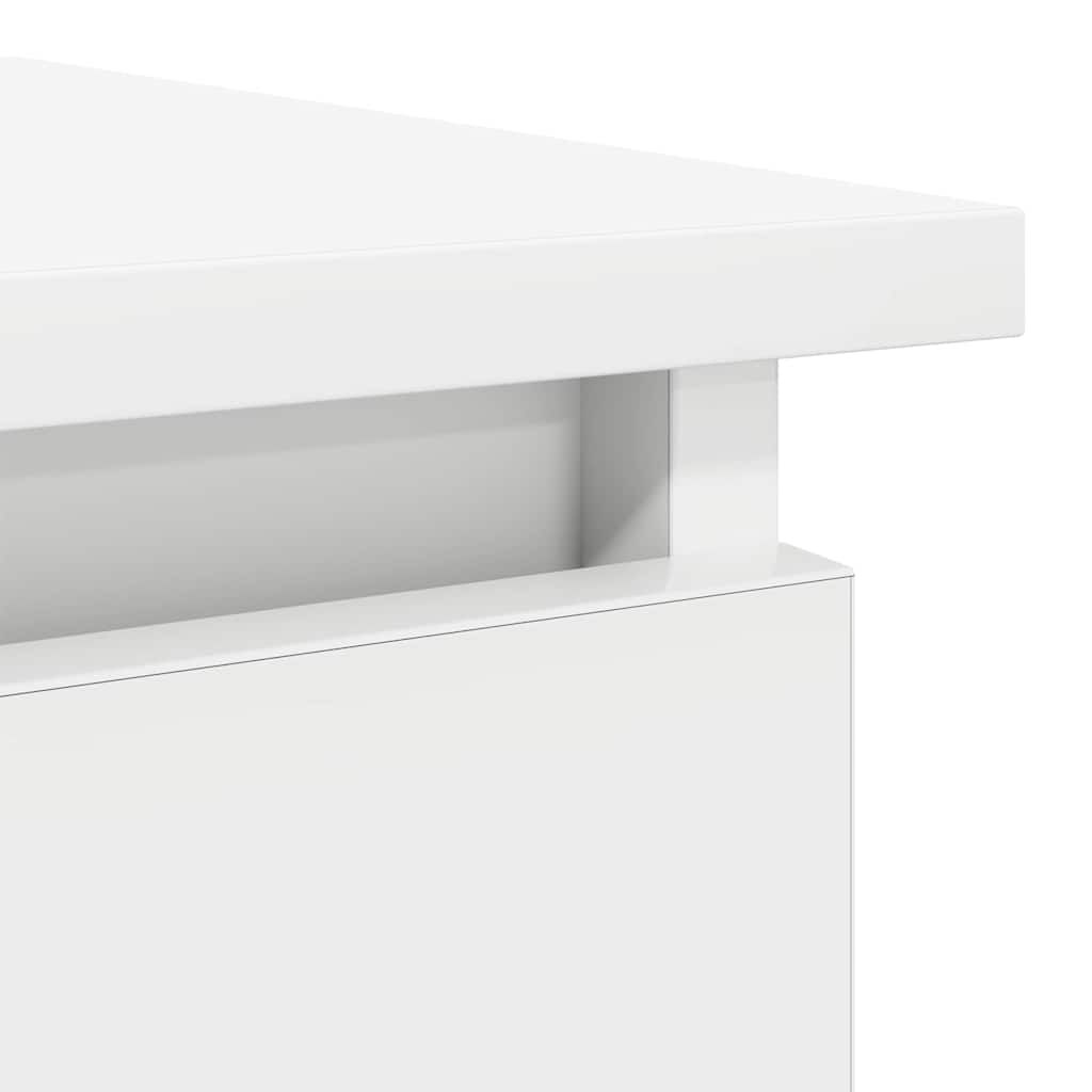 vidaXL Τραπέζι κονσόλας με συρτάρια Λευκό 85,5x38,5x74,5 cm