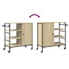 vidaXL Τρόλεϊ Κουζίνας Sonoma Δρυς 87,5x38,5x84,5 εκ. Επεξ. Ξύλο