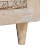 vidaXL Τραπεζάκι σαλονιού Μπεζ 100 x 54 x 40 εκ Μασίφ ξύλο μάνγκο