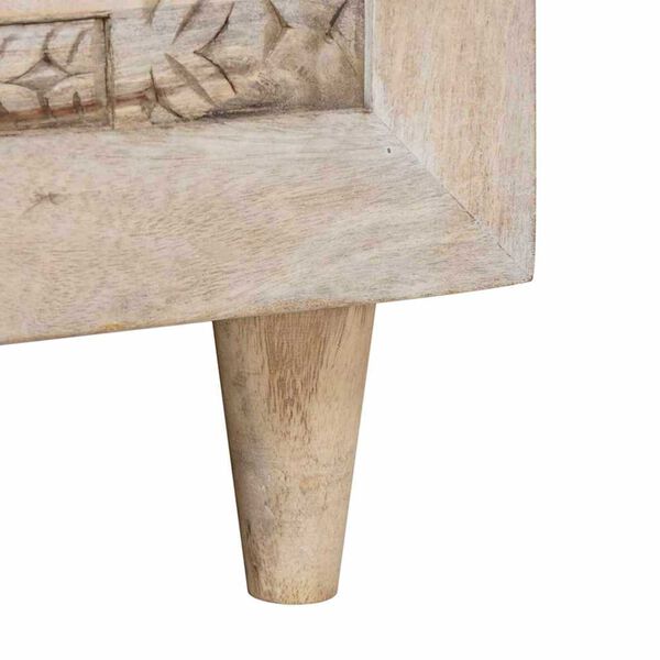 vidaXL Τραπεζάκι σαλονιού Μπεζ 100 x 54 x 40 εκ Μασίφ ξύλο μάνγκο