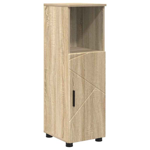 vidaXL Ντουλάπι Μπάνιου Sonoma Δρυς 30 x 35 x 95 εκ Επεξεργασμένο ξύλο